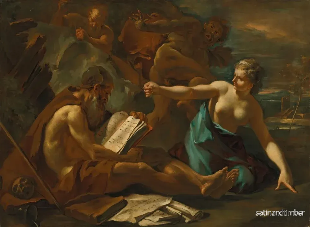 Reproduktion av målningen La Tentation de saint Antoine - Sebastiano Ricci - Bild 2