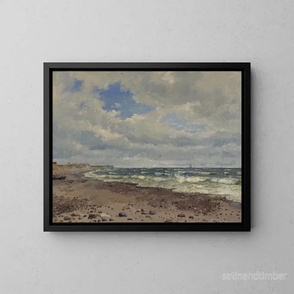 Reproduktion av målningen En strand med sanddyner vid västkusten av Jylland – Dankvart Dreyer Reproduktion av målningen En strand med sanddyner vid västkusten av Jylland – Dankvart Dreyer
