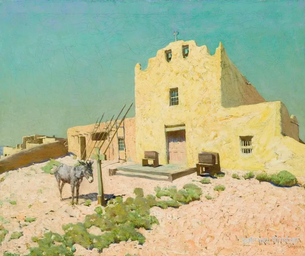 Reproduktion av målningen Lagune Pueblo - Frederick Melville Du Mond - Bild 2