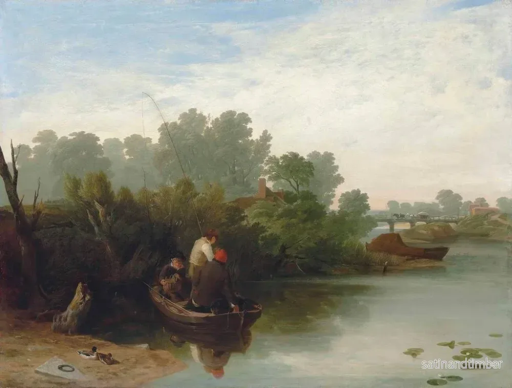 Reproduktion av målningen av pojkar som fiskar - William Mulready - Bild 2
