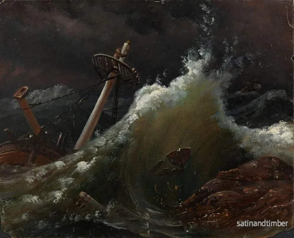 Reproduktion av målningen Naufrage - Knud Baade - Bild 2