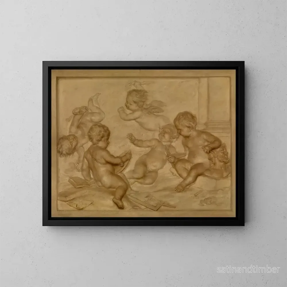 Reproduktion av målningen Les beaux-arts - Martinus Josephus Geeraerts