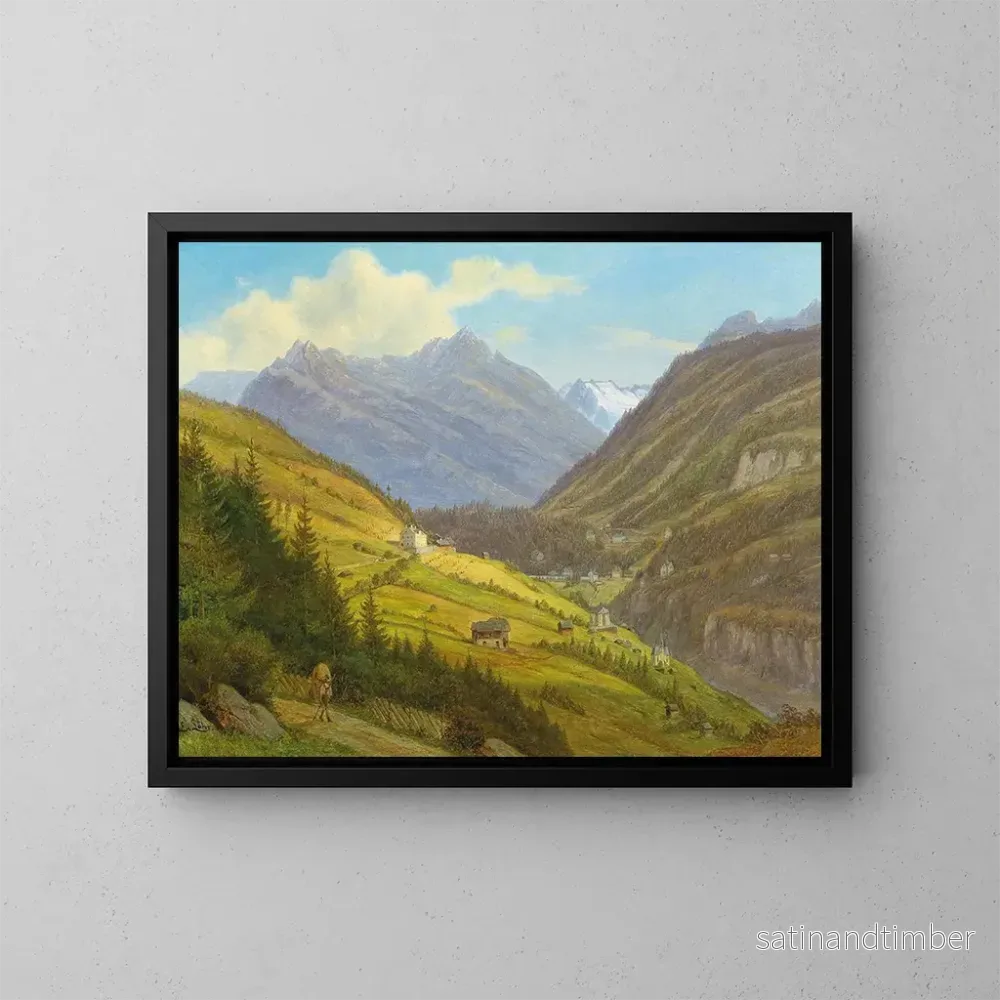 Reproduktion av målningen Motiv från Gastein-dalen - Emil Ludwig Lühr