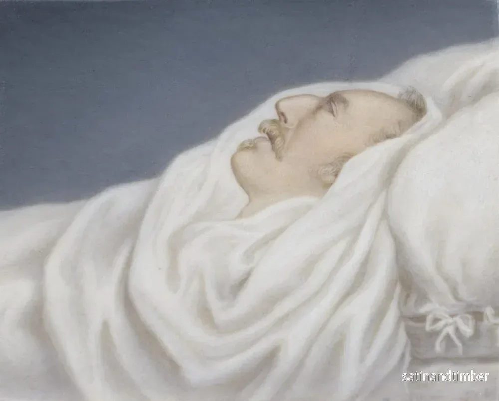 Reproduktion av målningen Gustave IV Adolf på sin dödsbädd - Gustav Nehrlich - Bild 2