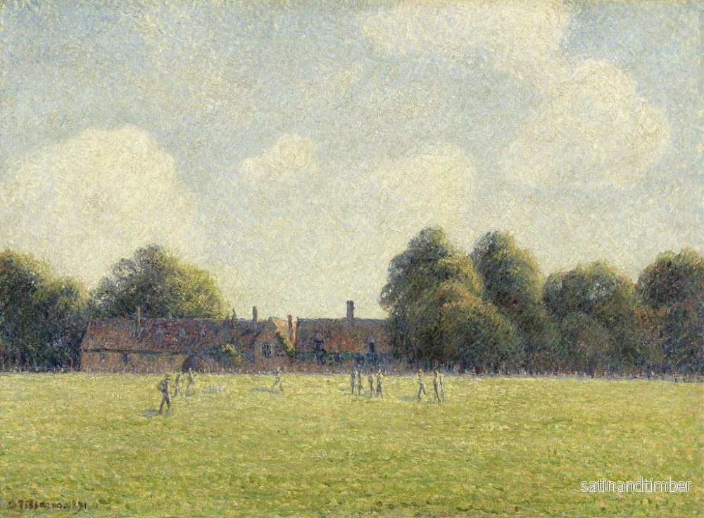 Reproduktion av målningen Le vert de Hampton Court - Camille Pissarro - Bild 2