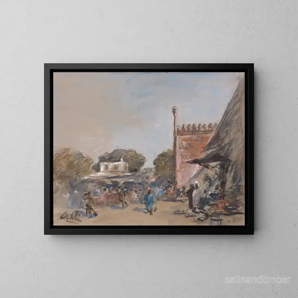Reproduktion av målningen Delhi - Hercules Brabazon Brabazon