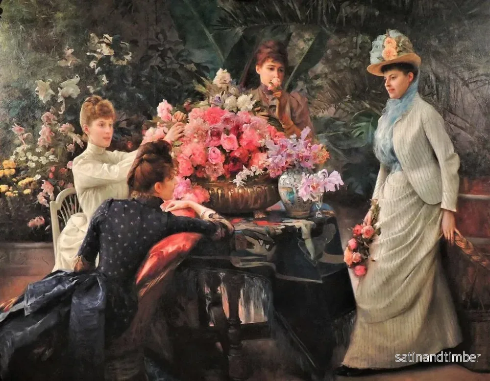 Reproduktion av målningen av vårblommor - Julius LeBlanc Stewart - Bild 2