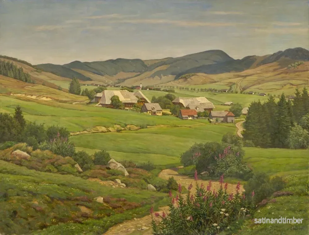 Reproduktion av målningen Bernau Oberlehen - Julius Hübner - Bild 2