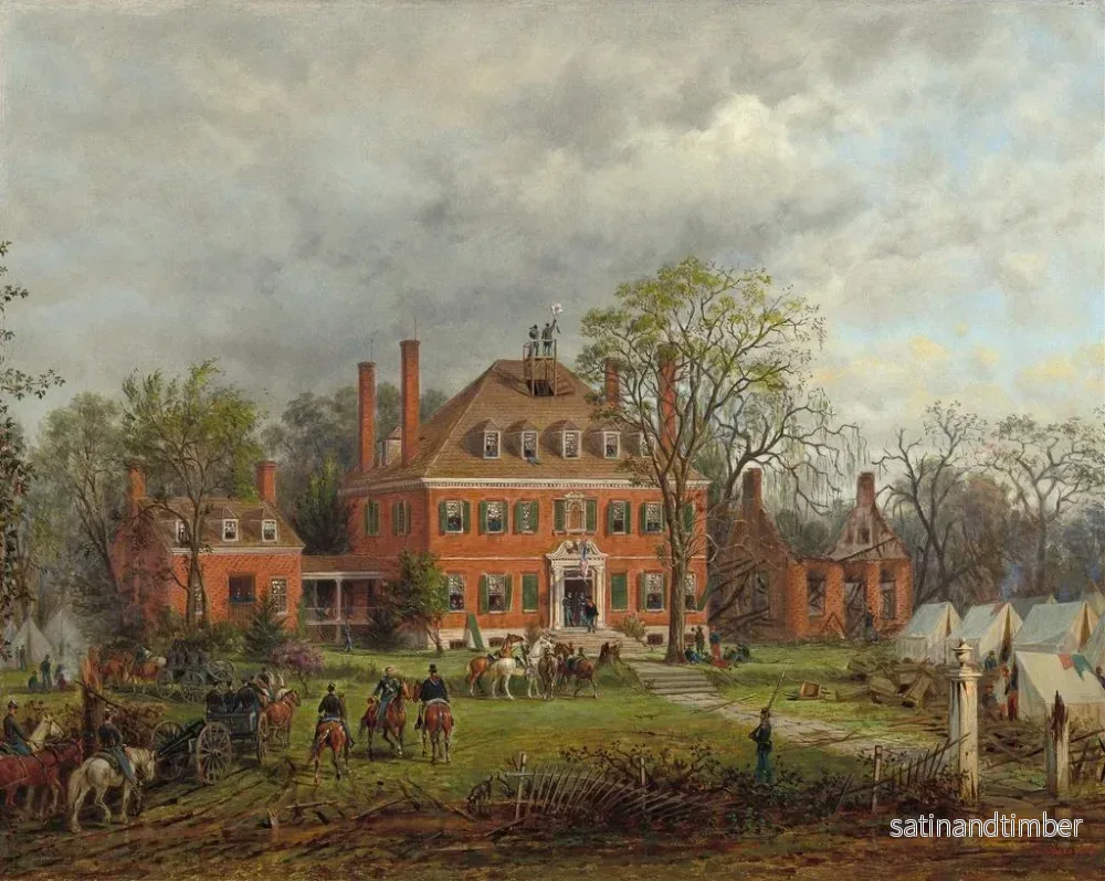 Reproduktion av målningen La vieille maison de Westover - Edward Lamson Henry - Bild 2