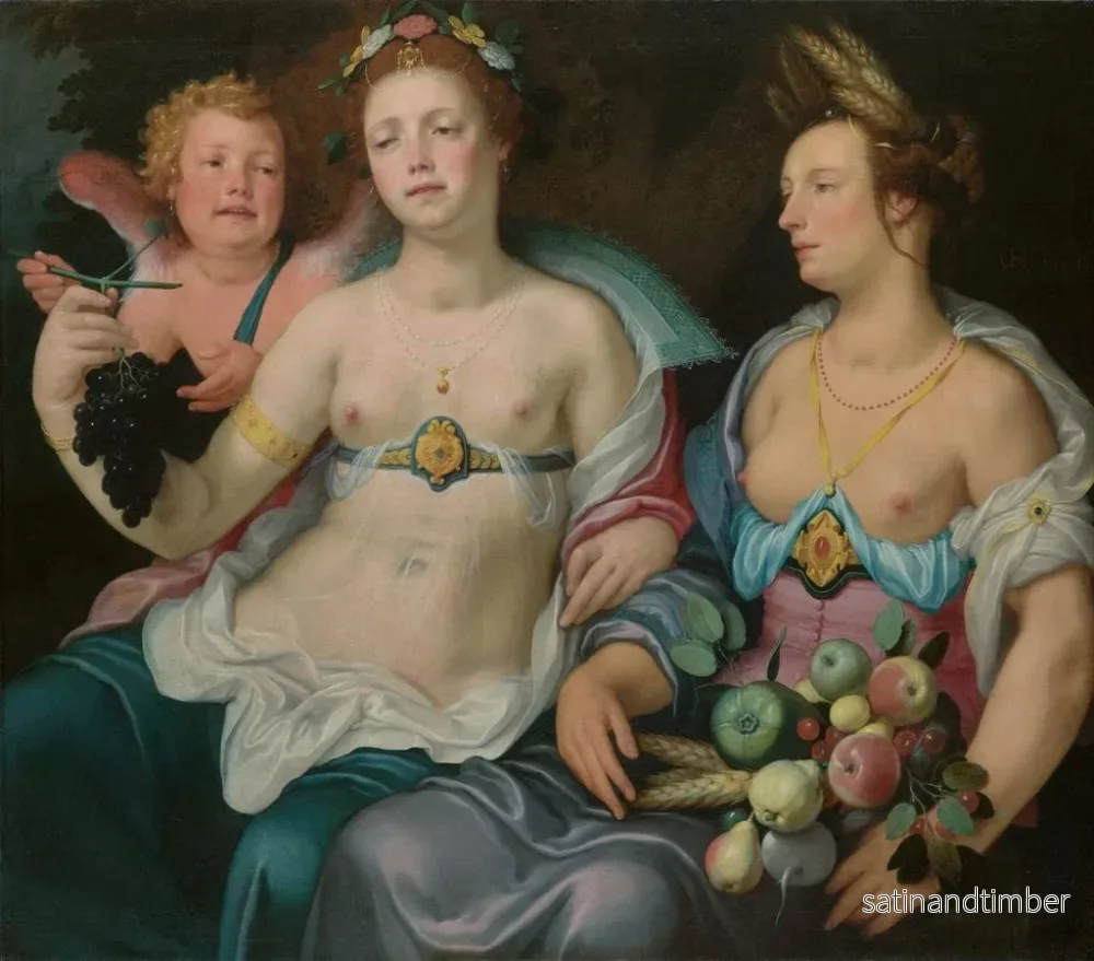 Reproduktion av målningen Venus, Cupido och Ceres - Cornelis Cornelisz van Haarlem - Bild 2