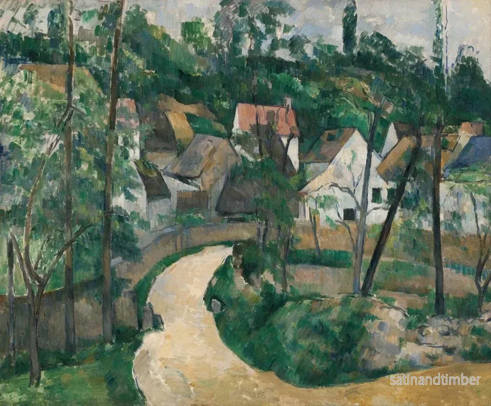 Reproduktion av målningen Virage sur la route - Paul Cézanne - Bild 2