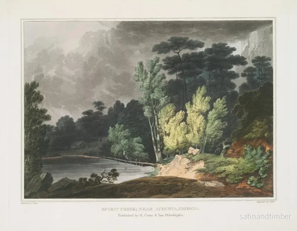 Reproduktion av målningen Ruisseau Spirit nära Augusta, Georgia - Joshua Shaw - Bild 2
