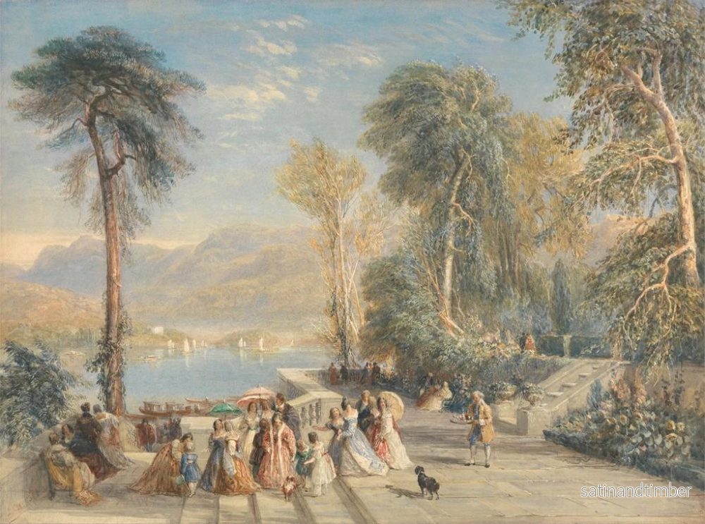 Reproduktion av målningen Windermere vid regattan - David Cox - Bild 2