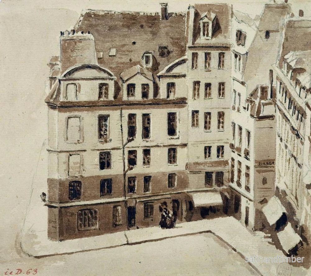 Reproduktion av målningen Place du Marché Neuf - Auguste Sébastien Bénard - Bild 2