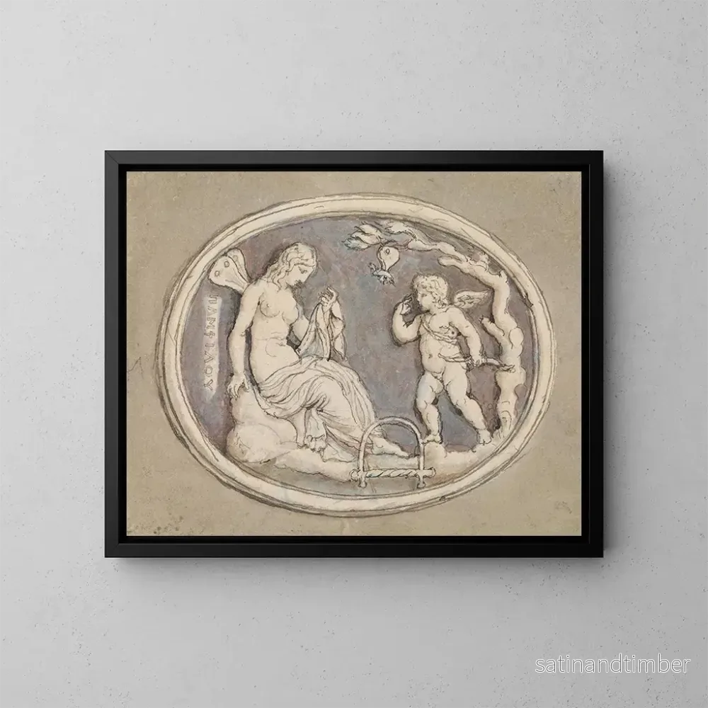 Reproduktion av målningen Pamphilie - Edward Francis Burney