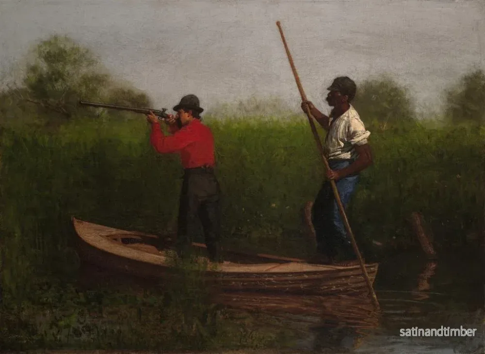 Reproduktion av målningen Tir de rail sur le Delaware - Thomas Eakins - Bild 2