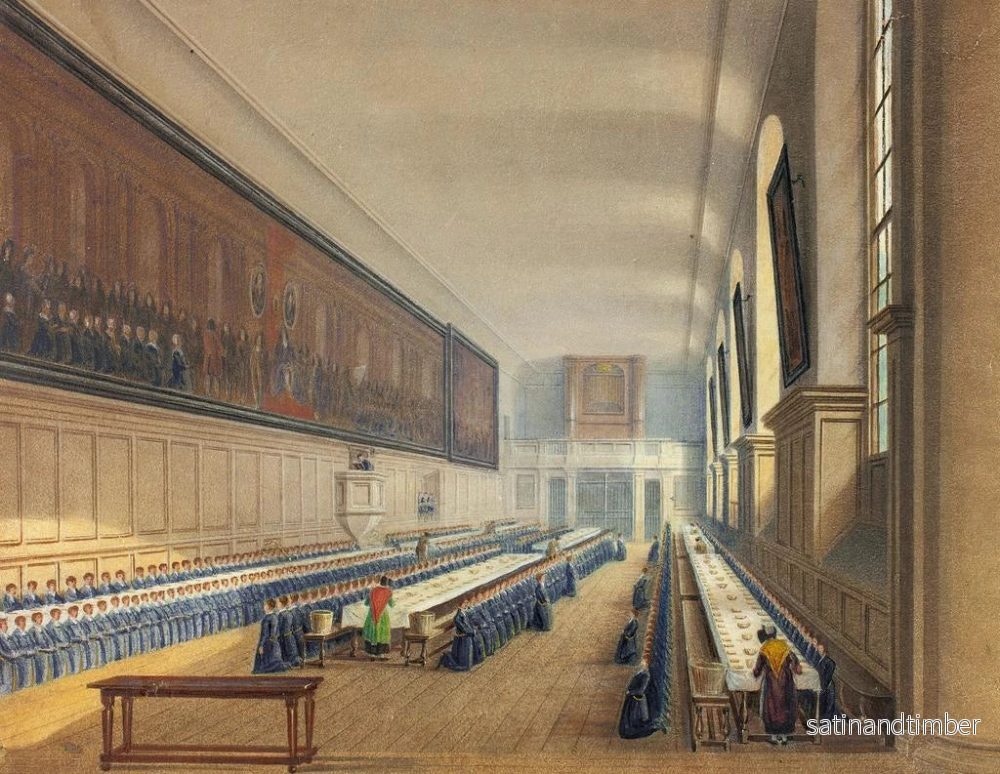 Reproduktion av målningen av Salle de l'hôpital des Christs - Augustus Charles Pugin - Bild 2