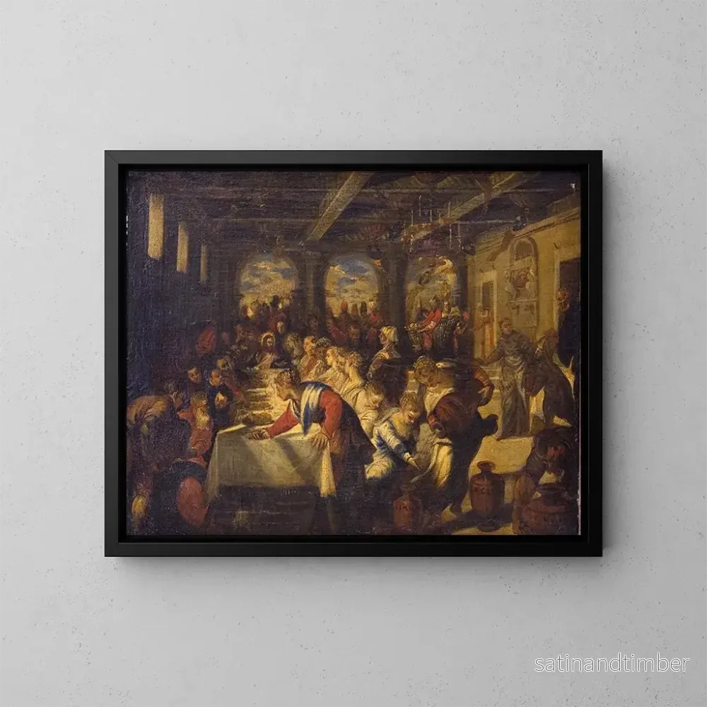 Reproduktion av målningen Les Noces de Cana - Hans Rottenhammer