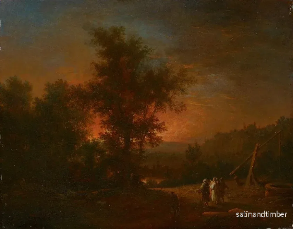 Reproduktion av målningen På väg till Emmaus - Johann Conrad Seekatz - Bild 2