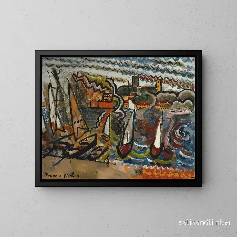 Reproduktion av målningen Le Port - Francis Picabia