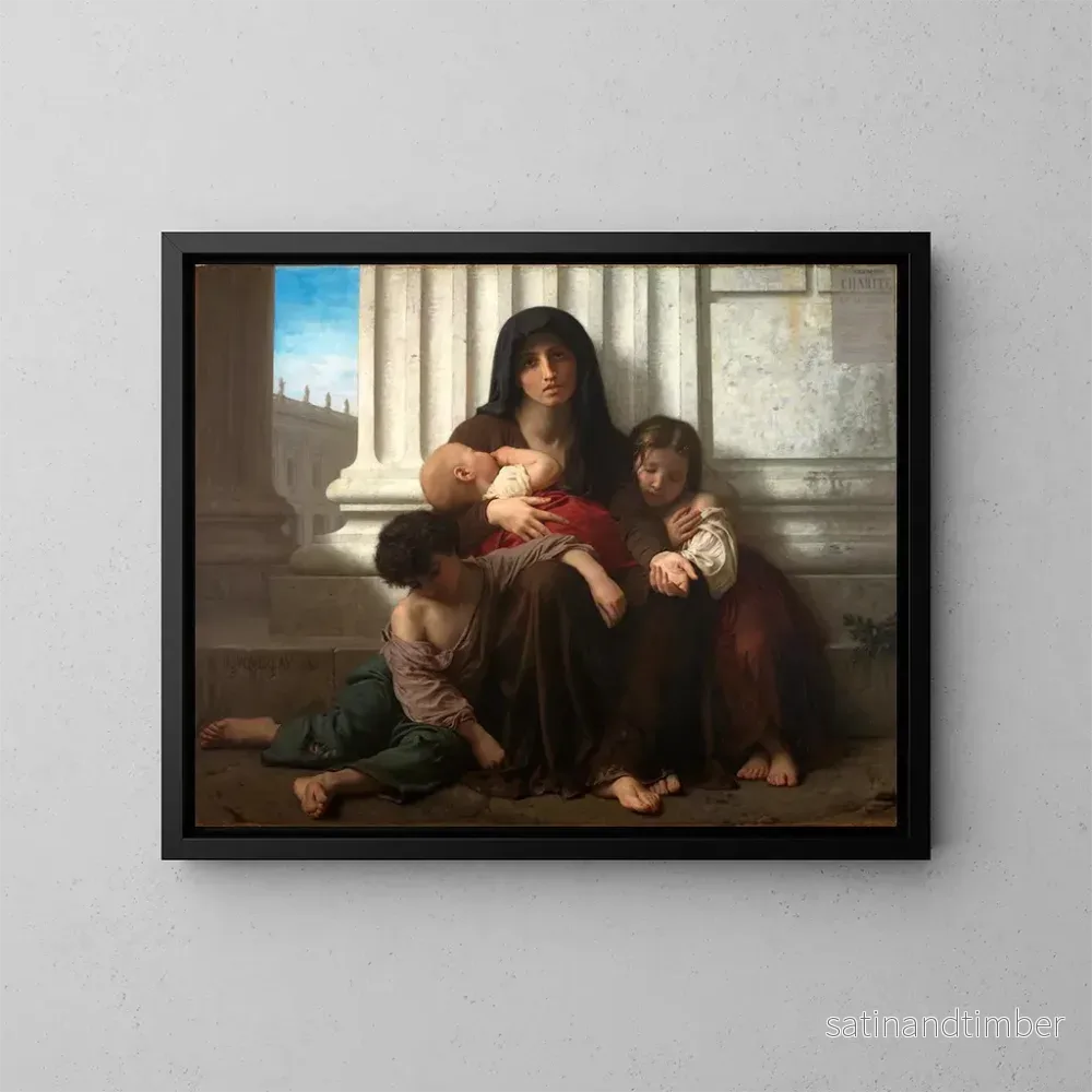 Reproduktion av målningen Charité - William Bouguereau