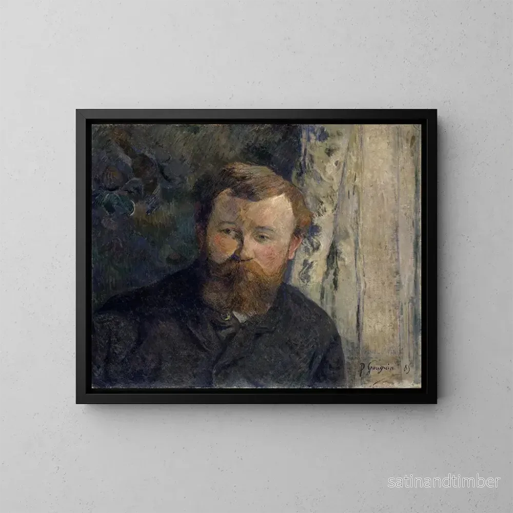 Reproduktion av målningen Portrait du peintre Achille GranchiTaylor - Paul Gauguin