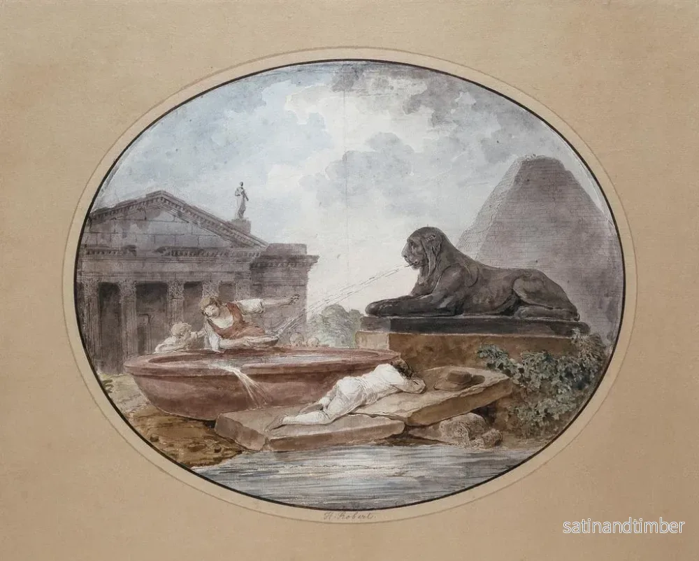 Reproduktion av målningen Caprice architectural - Hubert Robert - Bild 2