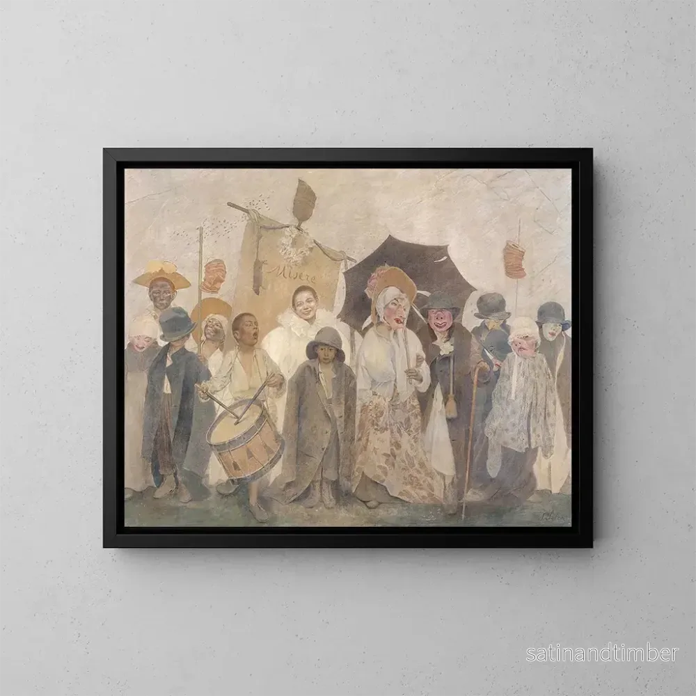Reproduktion av målningen La Vachalcade - Fernand Pelez