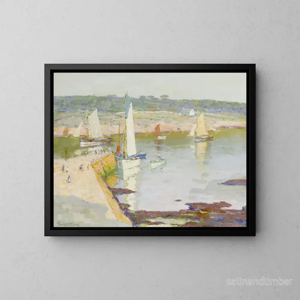 Reproduktion av målningen Quai de Concarneau - Terrick Williams