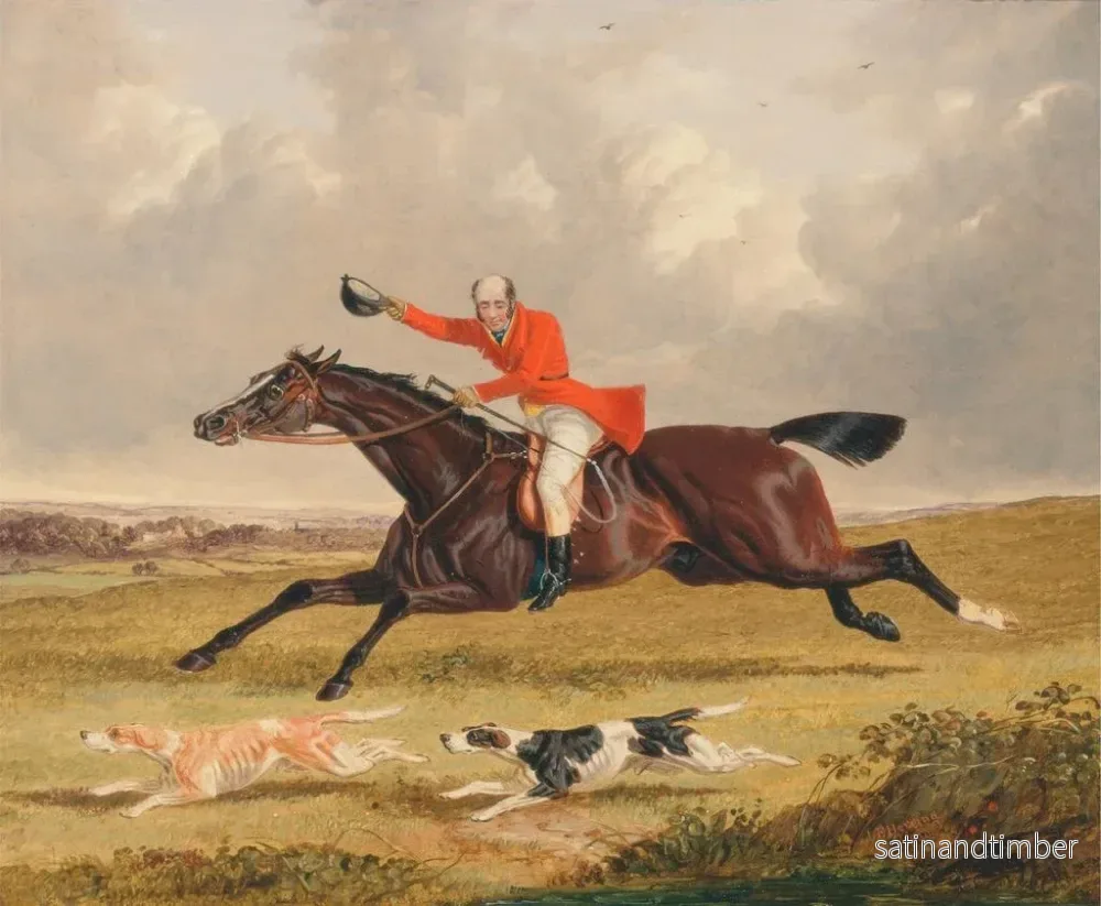Reproduktion av målningen Jakt på räven som uppmuntrar hundarna - John Frederick Herring den äldre - Bild 2