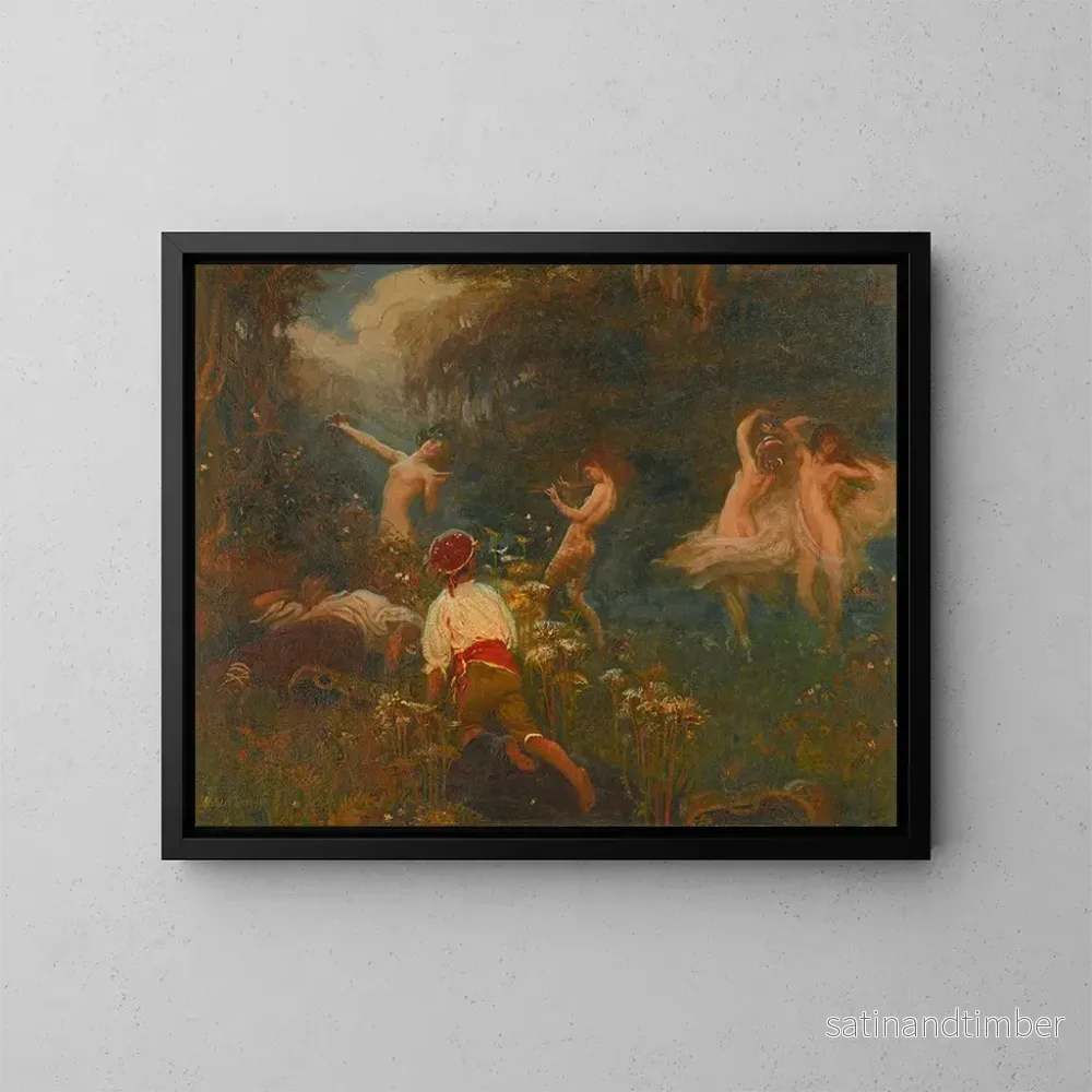 Reproduktion av målningen av det första skiss för morgonen vintage – Herbert James Draper Reproduktion av målningen av det första skiss för morgonen vintage – Herbert James Draper