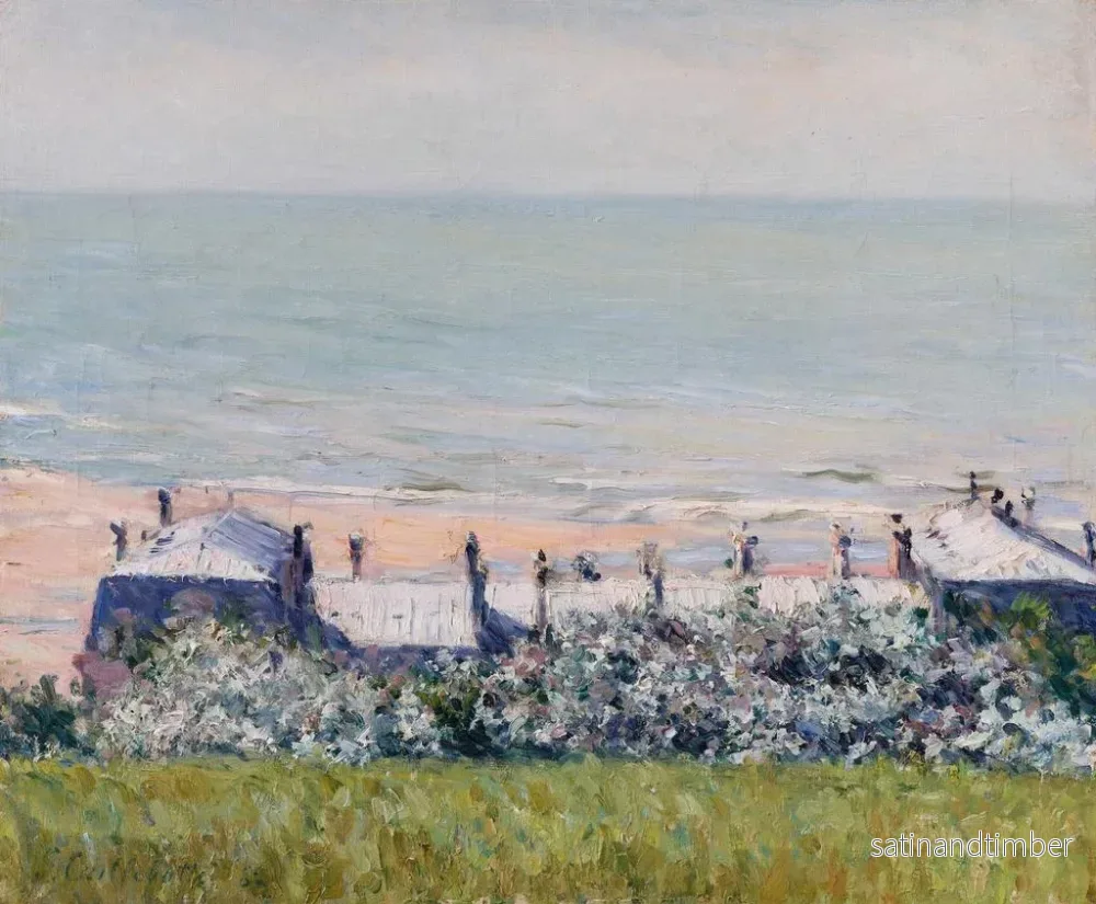 Reproduktion av målningen Les toits de l'Hôtel des Roches Noires, Trouville - Gustave Caillebotte - Bild 2