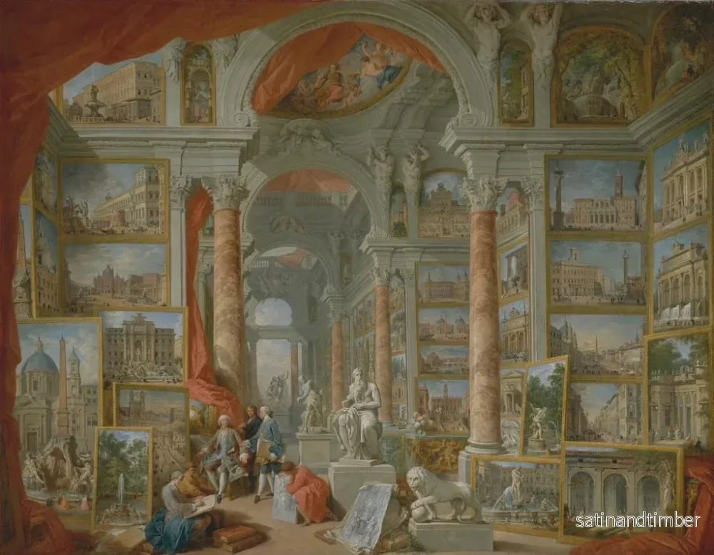 Reproduktion av målningen Rome moderne - Giovanni Paolo Panini - Bild 2