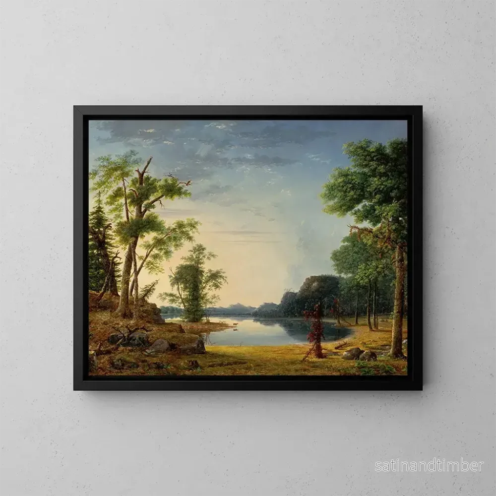 Reproduktion av målningen Söndag i skogen - Nelson Augustus Moore