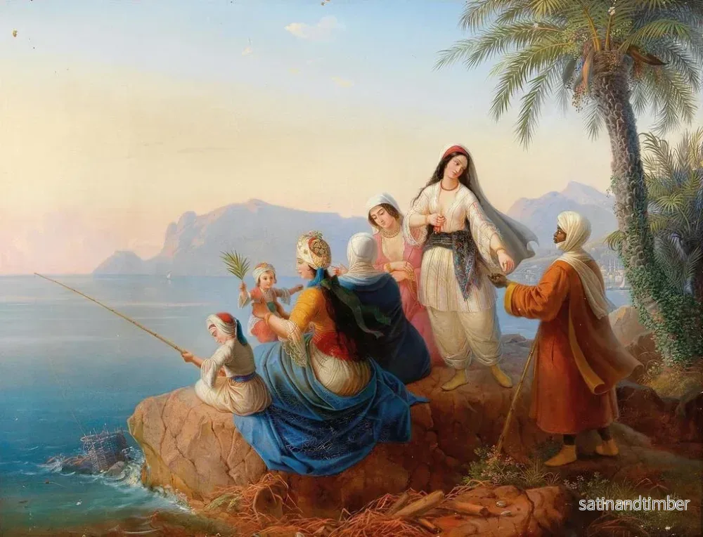 Reproduktion av målningen En sommarutflykt till havet - Carl von Hess - Bild 2