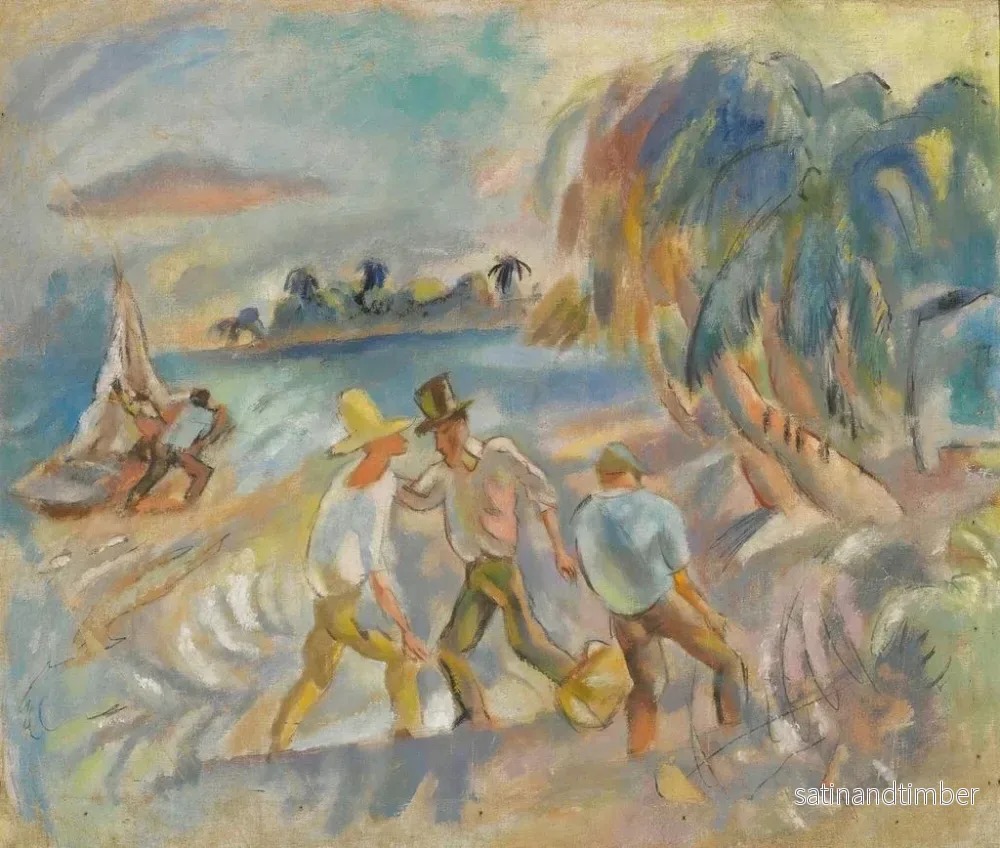 Reproduktion av målningen Les brigands - Jules Pascin - Bild 2