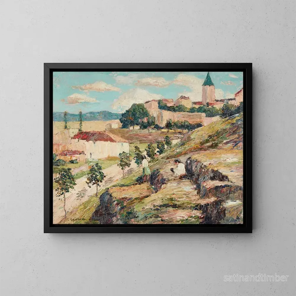 Reproduktion av målningen En solig dag i Sevilla - Ernest Lawson