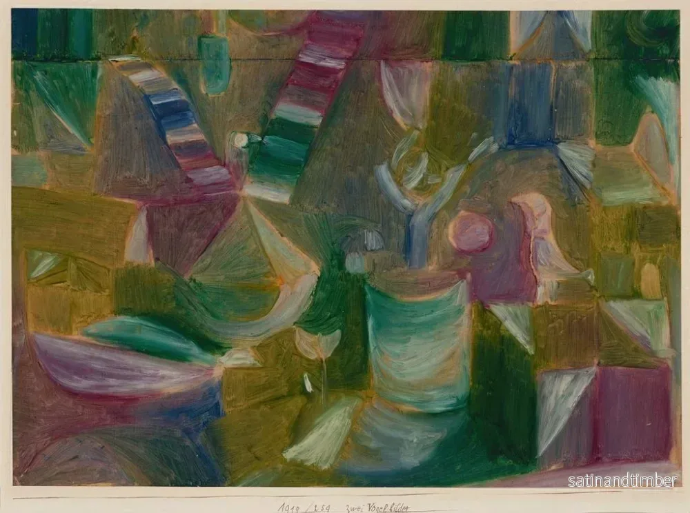 Reproduktion av målningen Två fågelbilder - Paul Klee - Bild 2