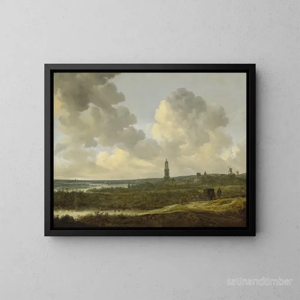 Reproduktion av målningen Vue de Rhenen - Jan van Goyen