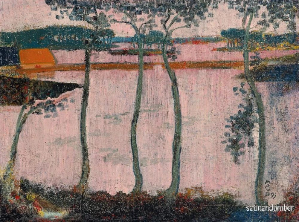 Reproduktion av målningen La Digue rouge à Loctudy - Maurice Denis - Bild 2
