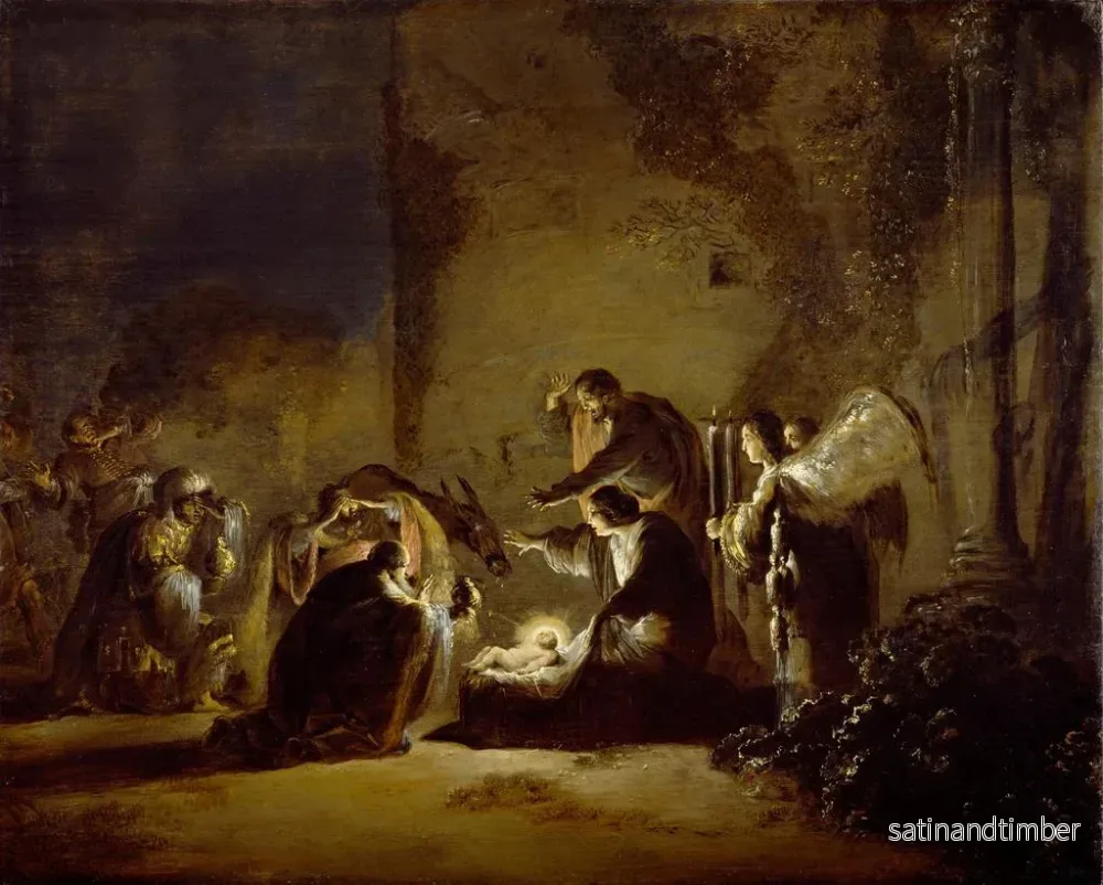 Reproduktion av målningen L'Adoration des Mages - Leonaert Bramer - Bild 2