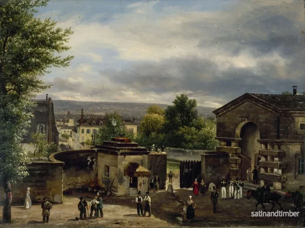Reproduktion av målningen La barrière de la rue Royale à Montmartre - Giuseppe Canella - Bild 2
