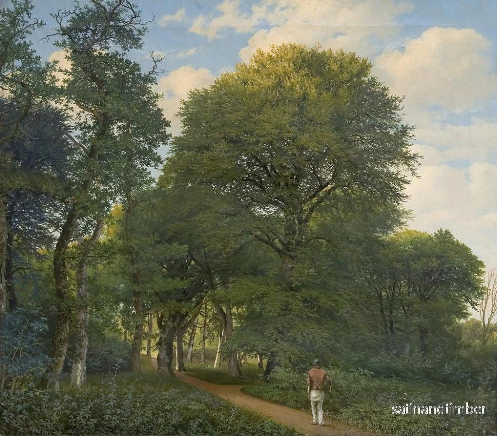 Reproduktion av målningen En skogsparker i Charlottenlund vid skymningen - Heinrich Buntzen - Bild 2