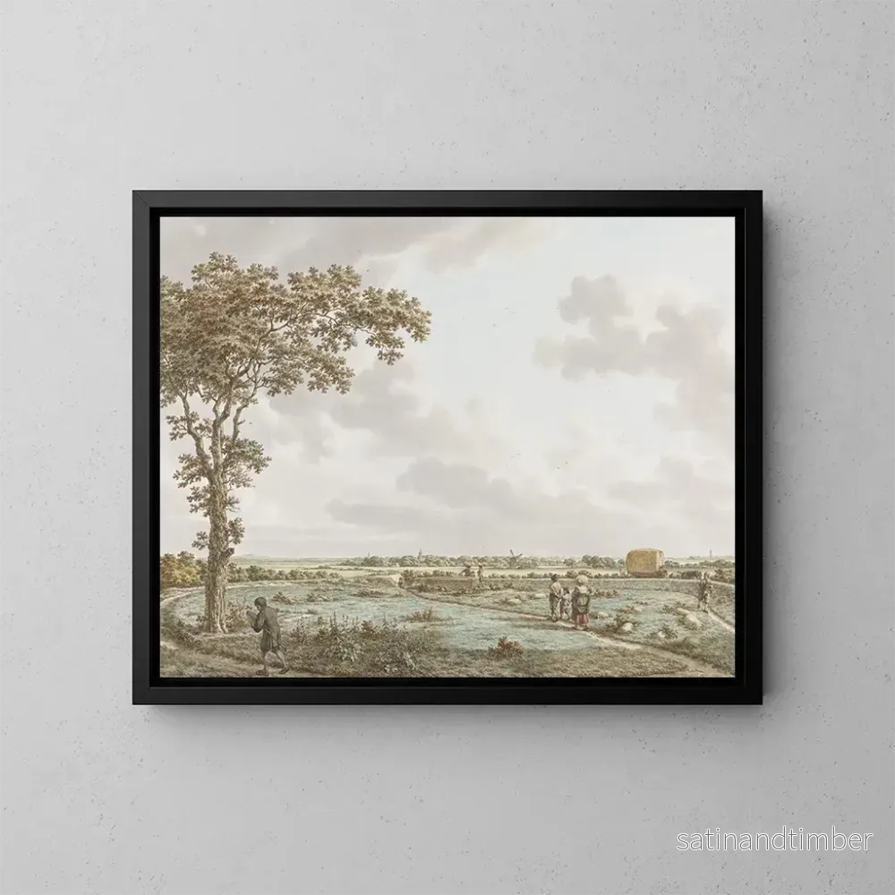Reproduktion av målningen La vue de la Tafelberg depuis le cimetière de Sint-Jans à Laren – Jacob Cats Reproduktion av målningen La vue de la Tafelberg depuis le cimetière de Sint-Jans à Laren – Jacob Cats