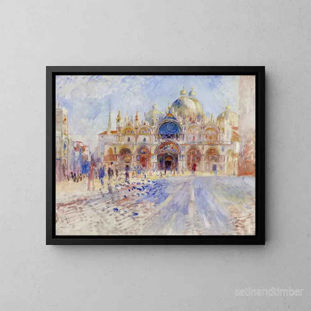 Reproduktion av målningen La place Saint-Marc à Venise - Pierre-Auguste Renoir