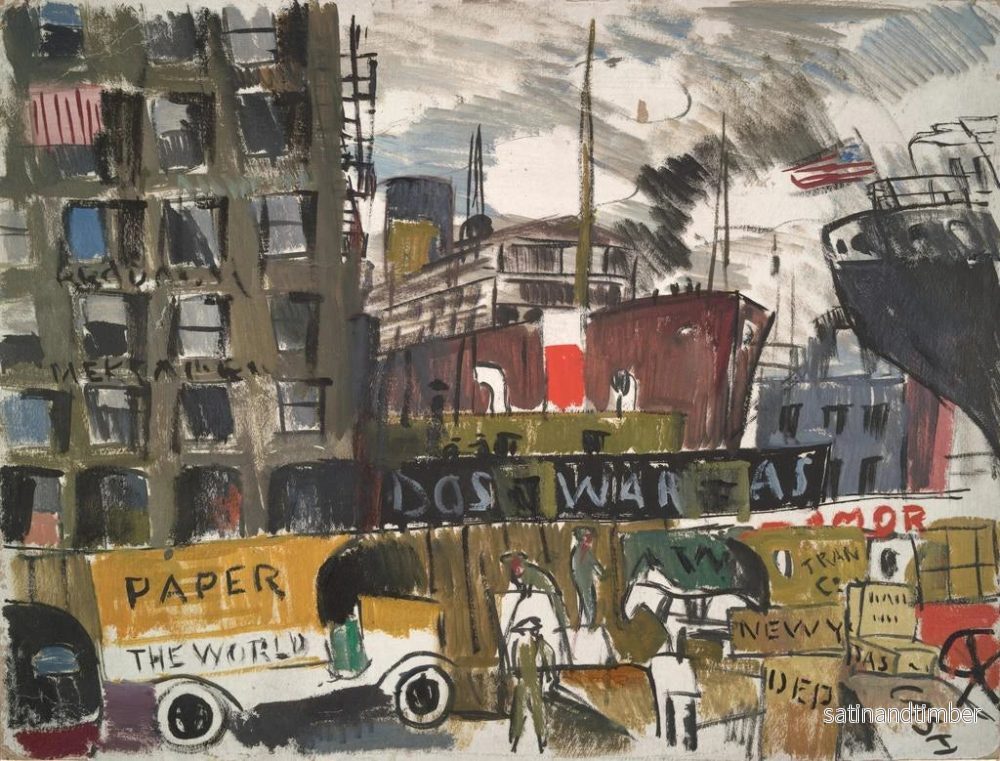 Reproduktion av målningen Quais de New York - Joaquín Torres-García - Bild 2