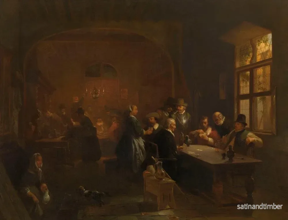 Reproduktion av målningen L'Auberge - Willem Linnig - Bild 2