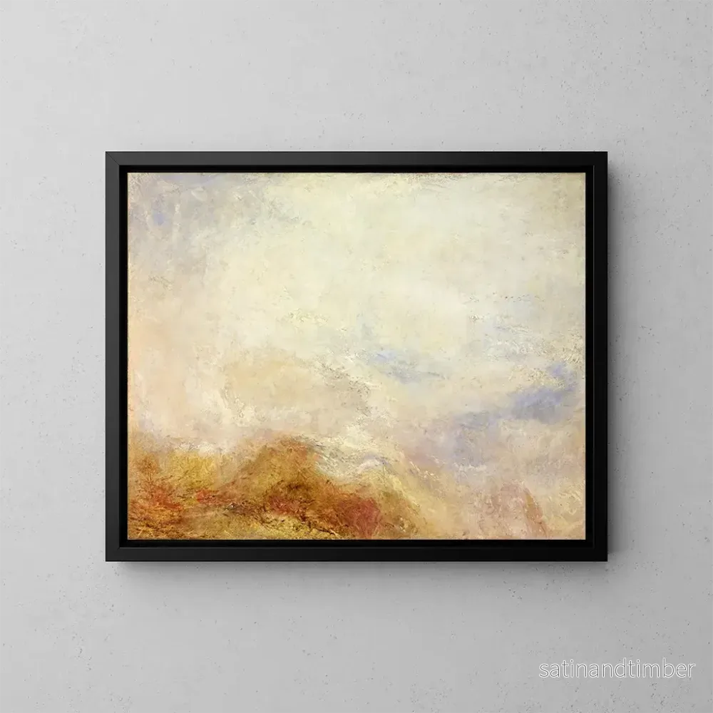 Reproduktion av målningen En bergscen i Aostadalen - Joseph Mallord William Turner