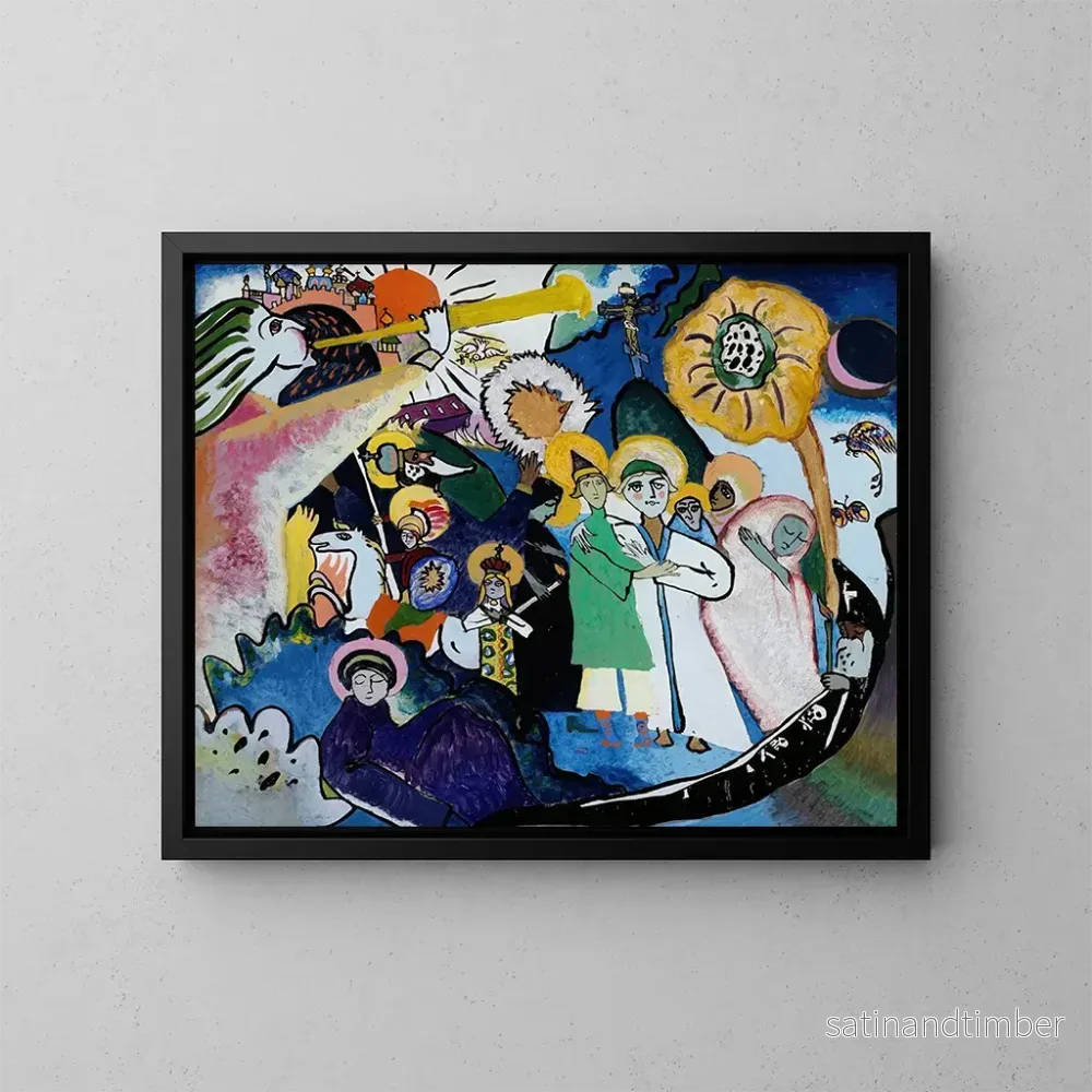 Reproduktion av målningen La Toussaint I - Wassily Kandinsky