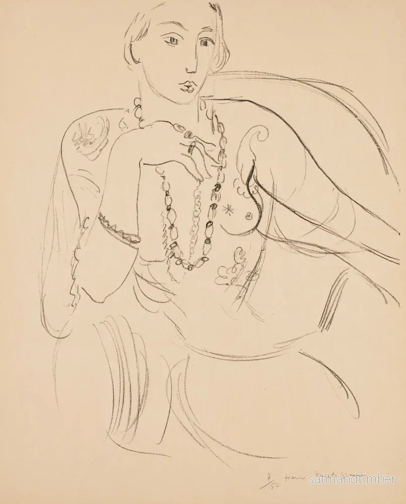 Reproduction du dessin Femme au collier – Henri Matisse Reproduction du dessin Femme au collier – Henri Matisse